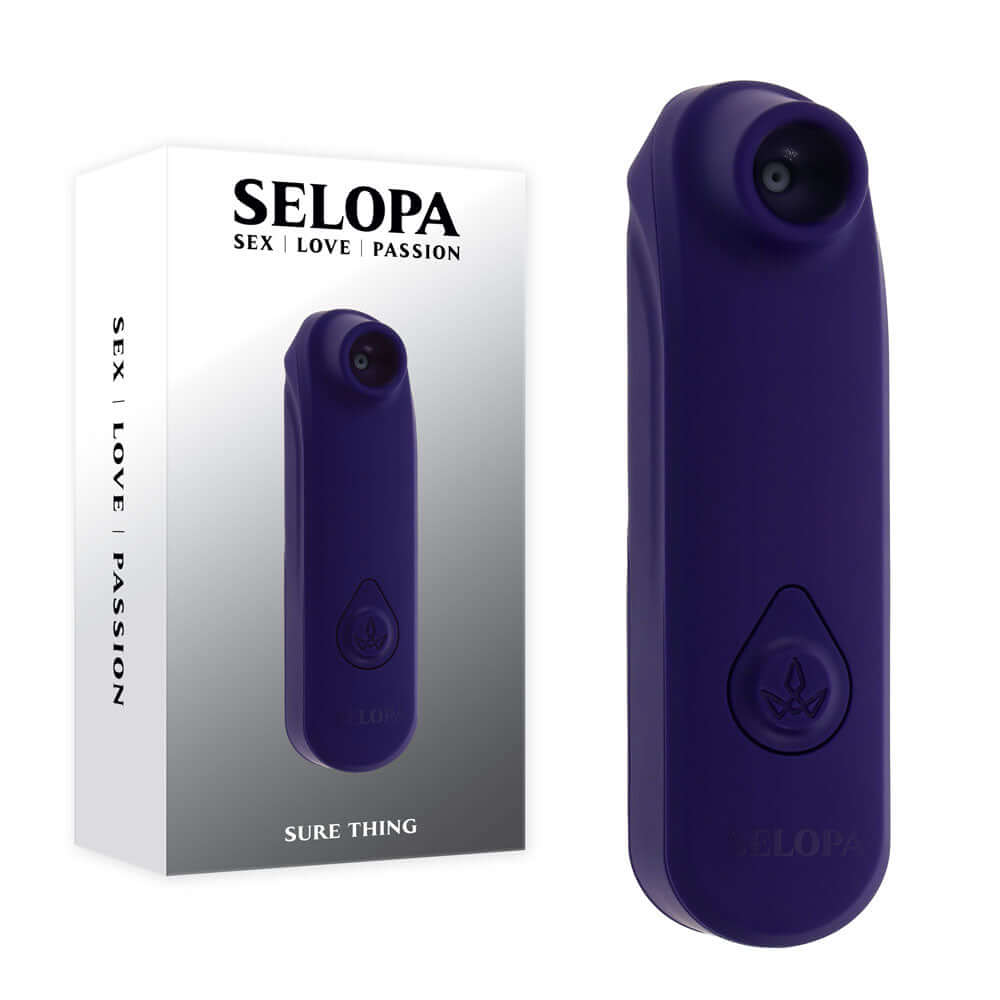 Selopa SURE THING - Black Vibrating & Sucking Stimulator