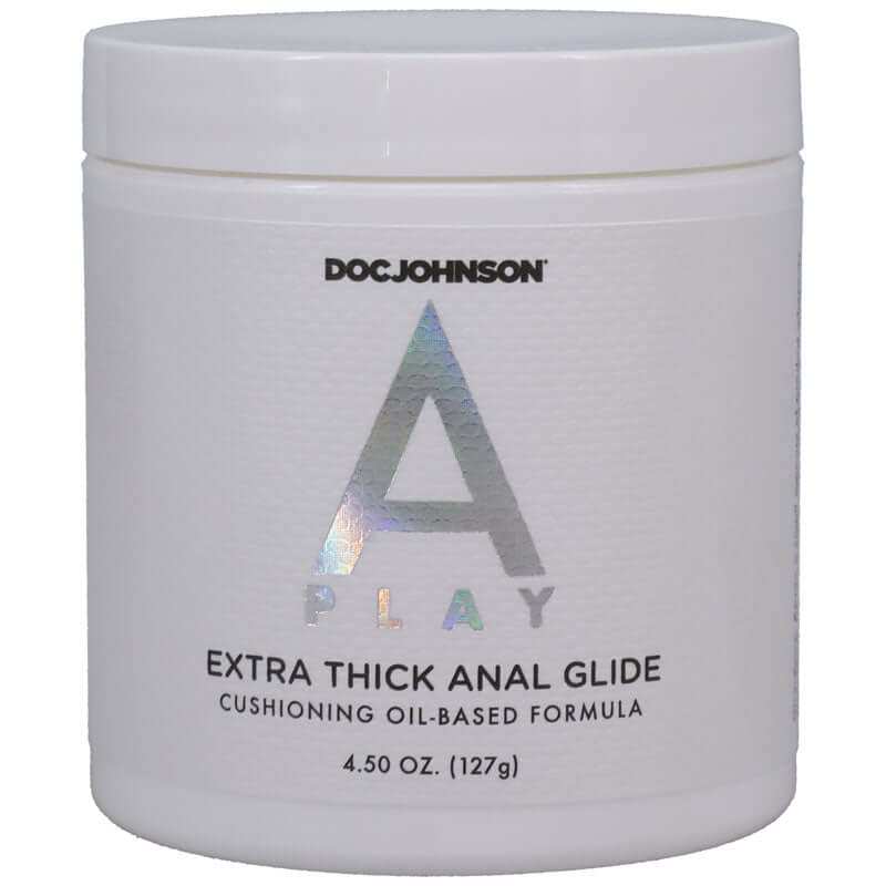 A-Play Extra Thick Anal Glide - Oil Based Fisting Lubricant - 127 gram Tub