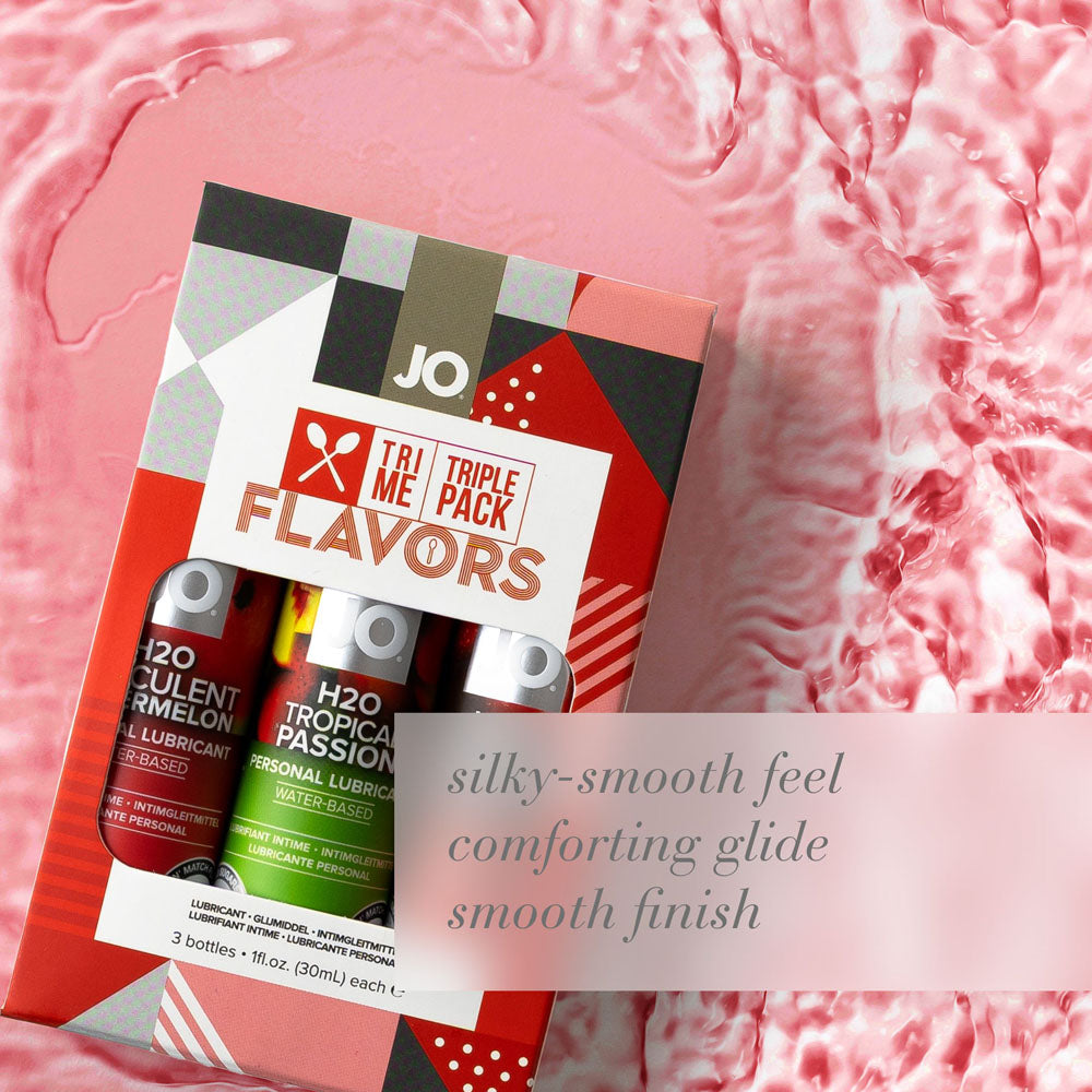  Watermelon and Tropic Passion Flavoured Lubes - 3 Pack