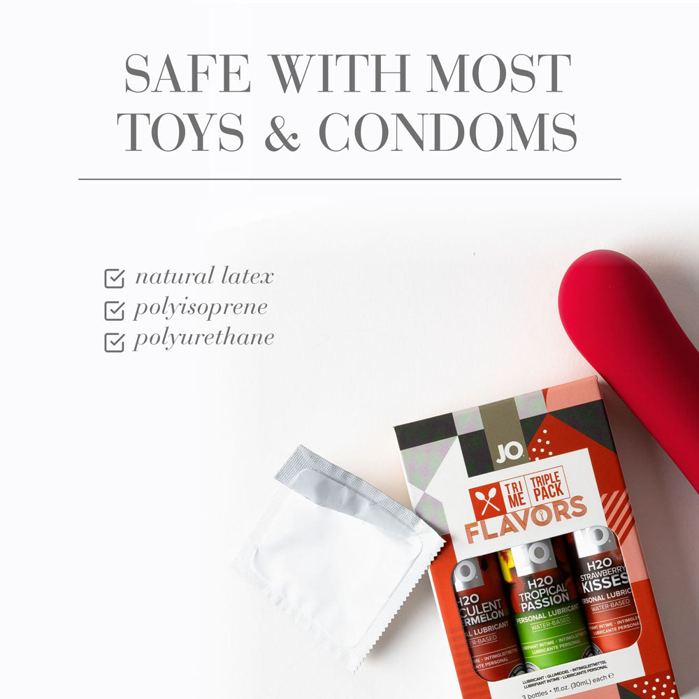 JO Tri-Me Triple Pack Flavours Gift Set - Strawberry