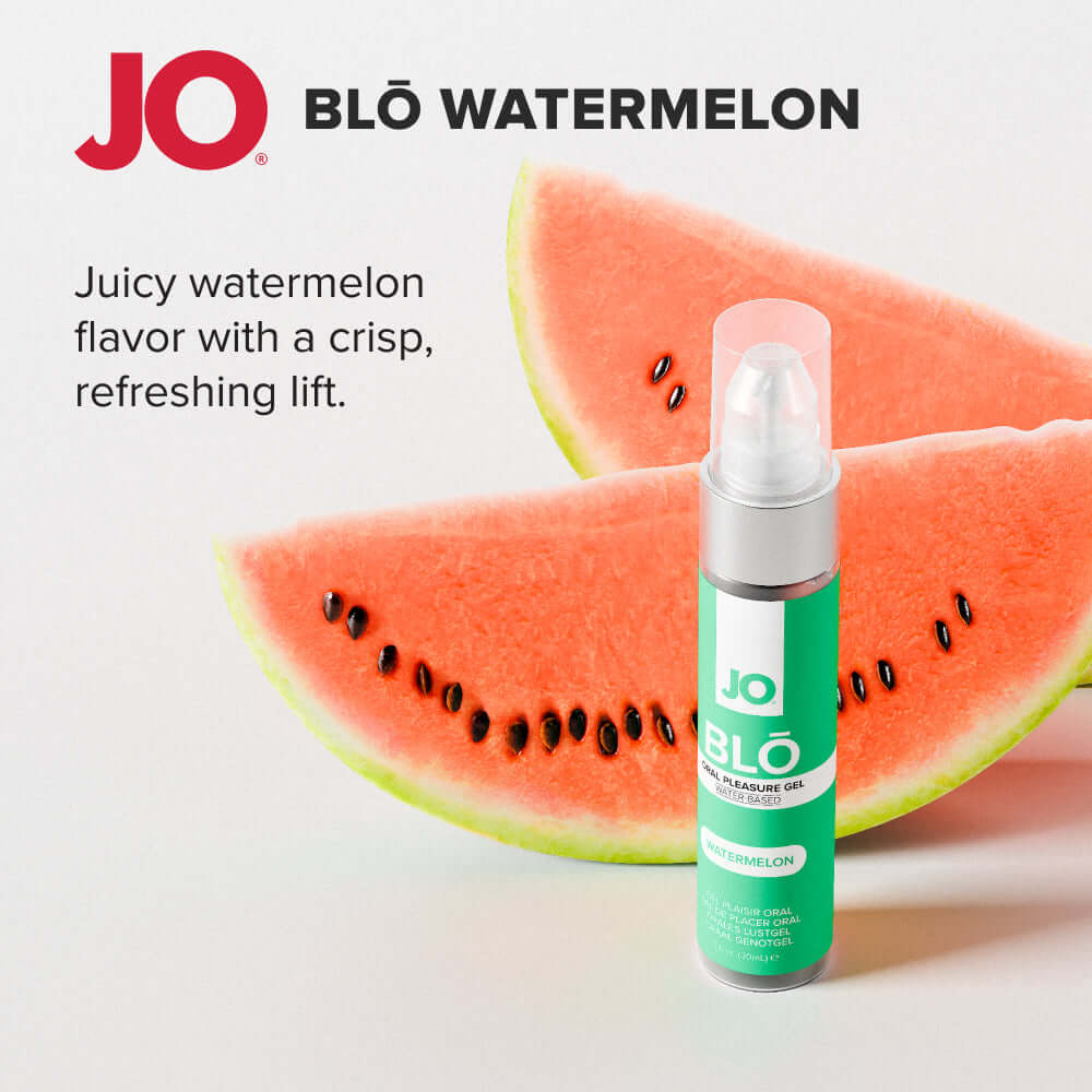 JO Blo Watermelon - Watermelon Flavoured Oral Pleasure Gel - 30 ml Bottle