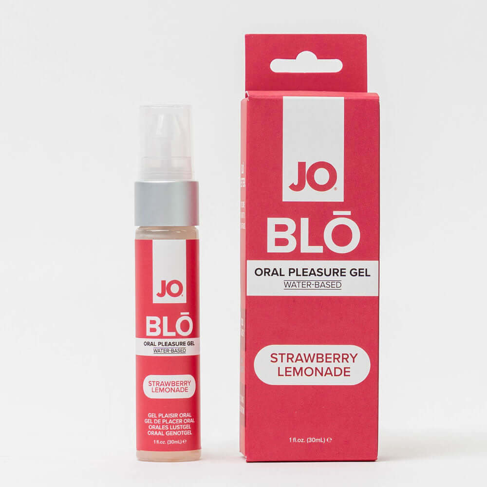 JO Blo Strawberry Lemonade - Strawberry Lemonade Flavoured Oral Pleasure Gel - 30 ml Bottle