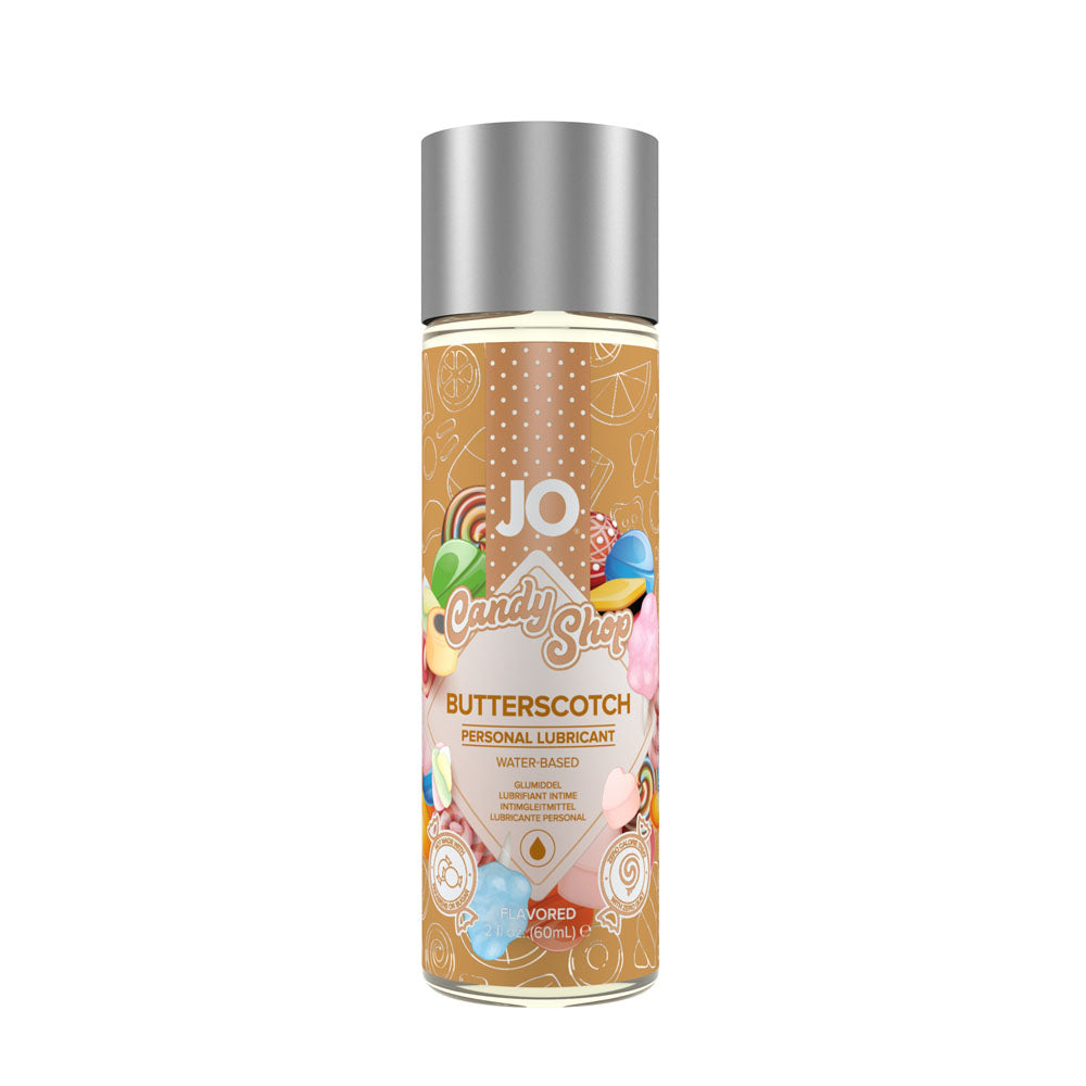 JO Candy Shop Butterscotch Lube  - 60 mL - Butterscotch Flavoured Water Based Lubricant - 60 ml Bottle