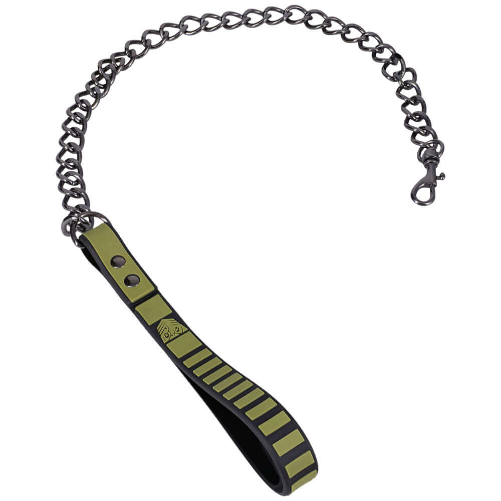 Fort Troff - Tactical Collar & Leash - Black/Green Restraint