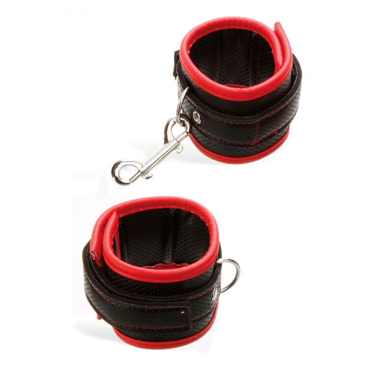 Black and Red Handcuffs
