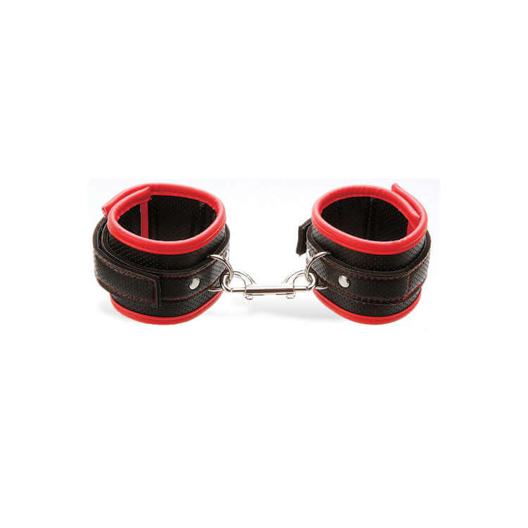 Black and Red Handcuffs