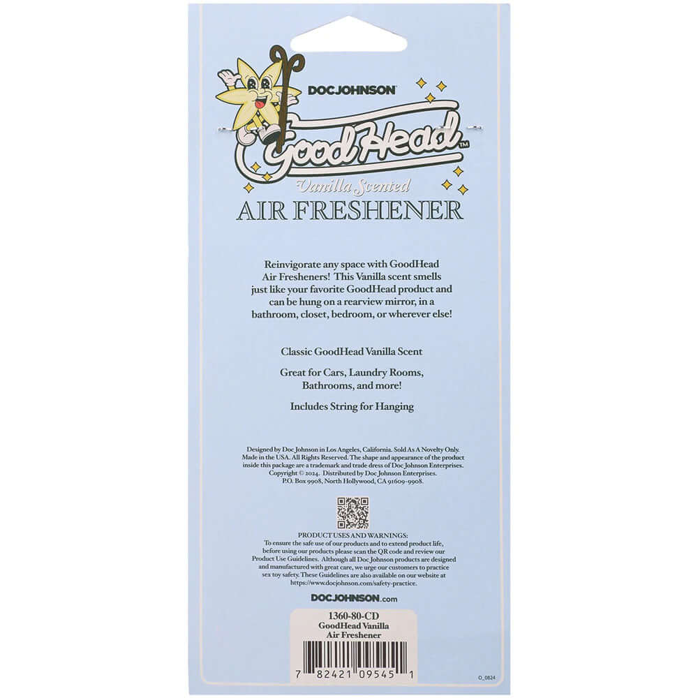 GoodHead Air Freshener - Vanilla - Vanilla Scented Air Freshener