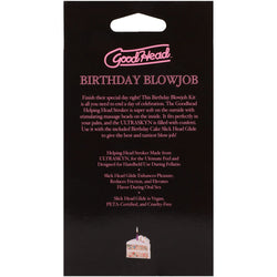 GoodHead Birthday Blowjob Kit - Birthday Cake GoodHead Glide with Helping Head Stroker