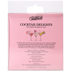 GoodHead Cocktail Delights - Flavoured Warming Oral Sex Gels - 59 ml Bottles - Set of 3