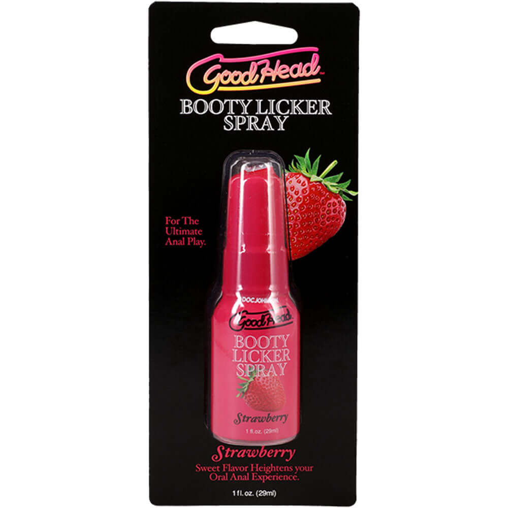 GoodHead Booty Licker Spray - Strawberry - Strawberry Flavoured Spray - 29 ml Bottle