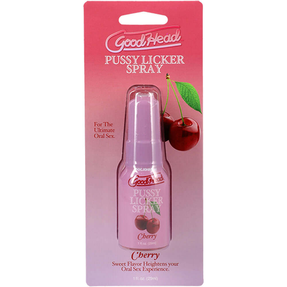GoodHead Pussy Licker Spray - Cherry - Cherry Flavoured Spray - 29 ml Bottle
