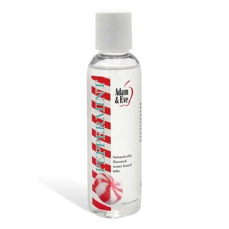 Adam & Eve PEPPERMINT Lubricant - Mint Flavoured Water Based Lubricant - 118 ml Bottle