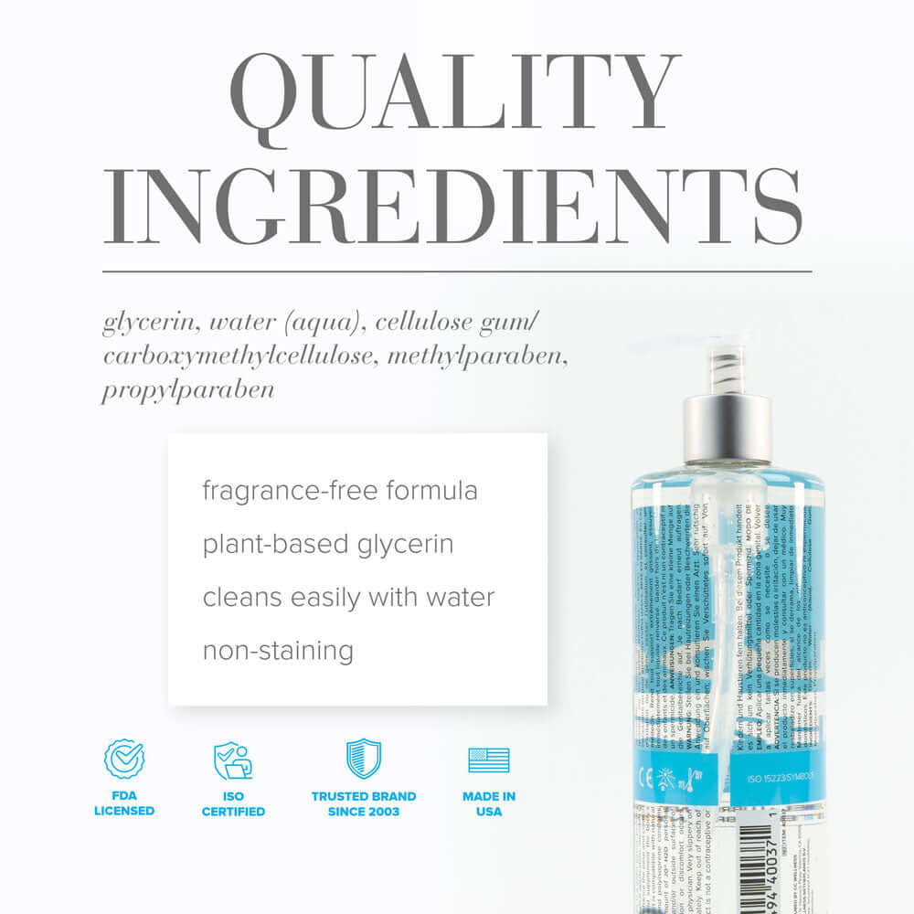 JO H2O Original Lube - 480 mL - Water Based Lubricant - 480 ml Bottle