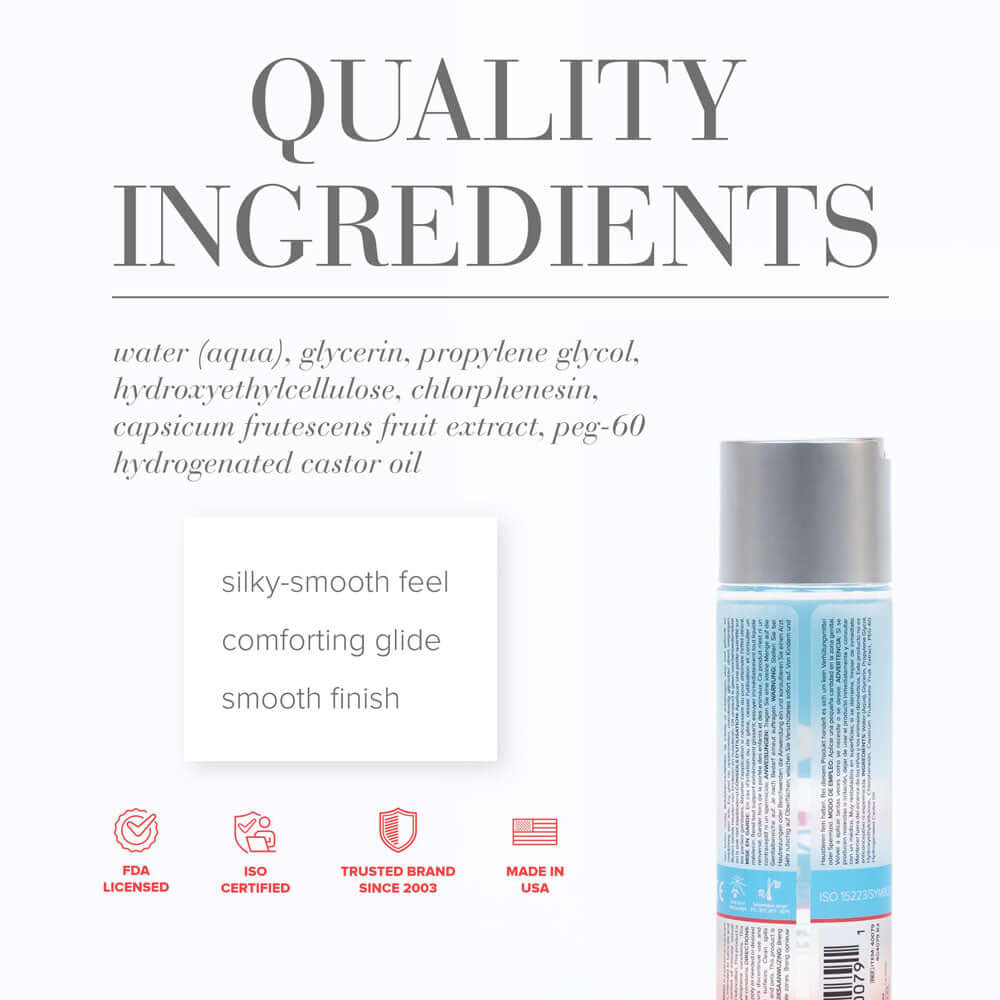 JO H2O Warming Lube - 120 mL - Water Based Warming Lubricant - 120 ml Bottle