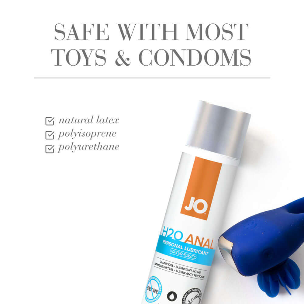 JO H2O Anal Lube - 120 mL - Water Based Anal Lubricant - 120 ml Bottle