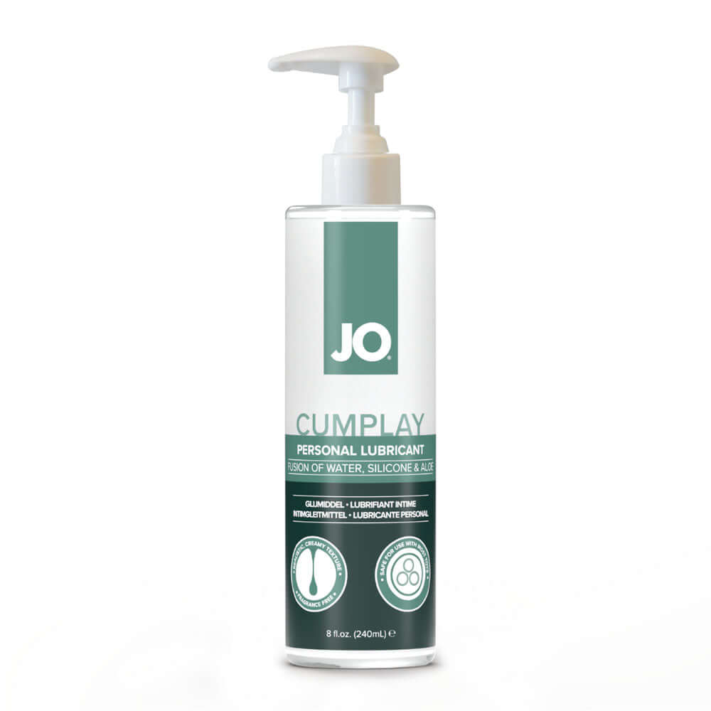 JO Cumplay Lube - 240 mL - Cum Style Lubricant - 240 ml Pump Bottle