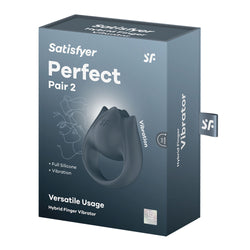 Satisfyer Perfect Pair 2 - Grey USB Rechargeable Vibrating Couples Ring