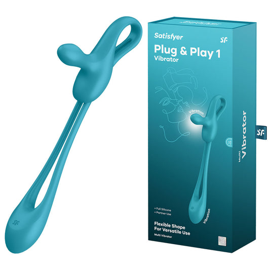Satisfyer Plug & Play 1 Blue USB Rechargeable Couples Stimulator