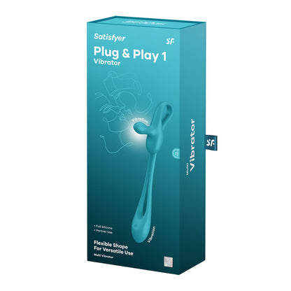 Satisfyer Plug & Play 1 Blue USB Rechargeable Couples Stimulator