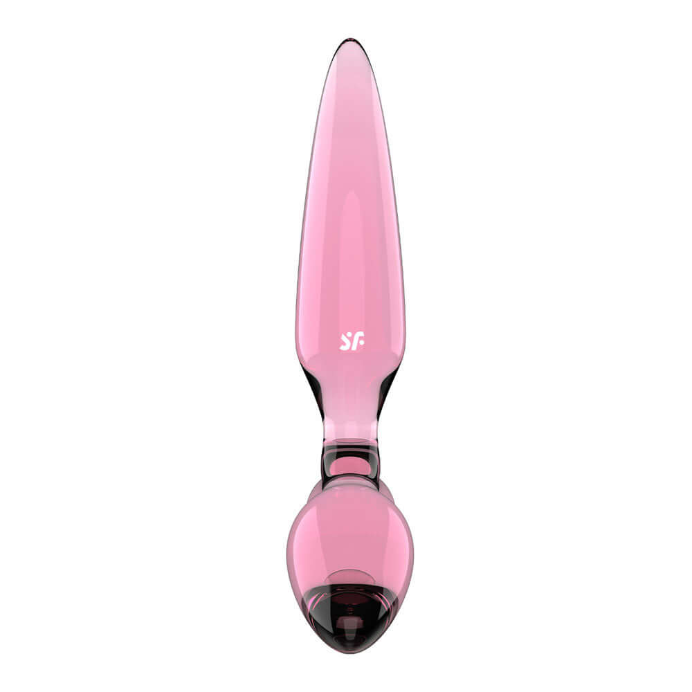 Satisfyer Triple Crystal 2 - Pink - Pink Glass 3-in-1 Butt Plug