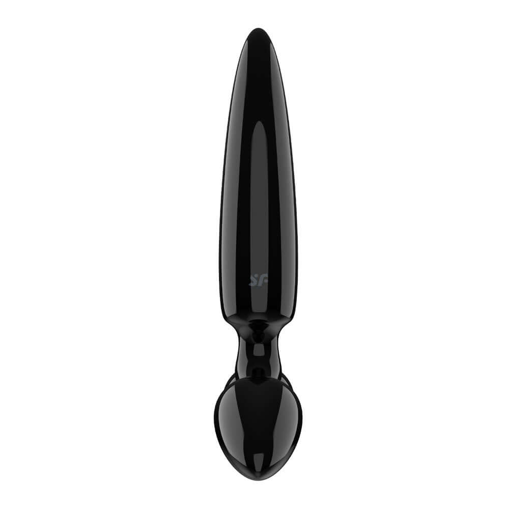 Satisfyer Triple Crystal 1 - Black - Black Glass 3-in-1 Butt Plug