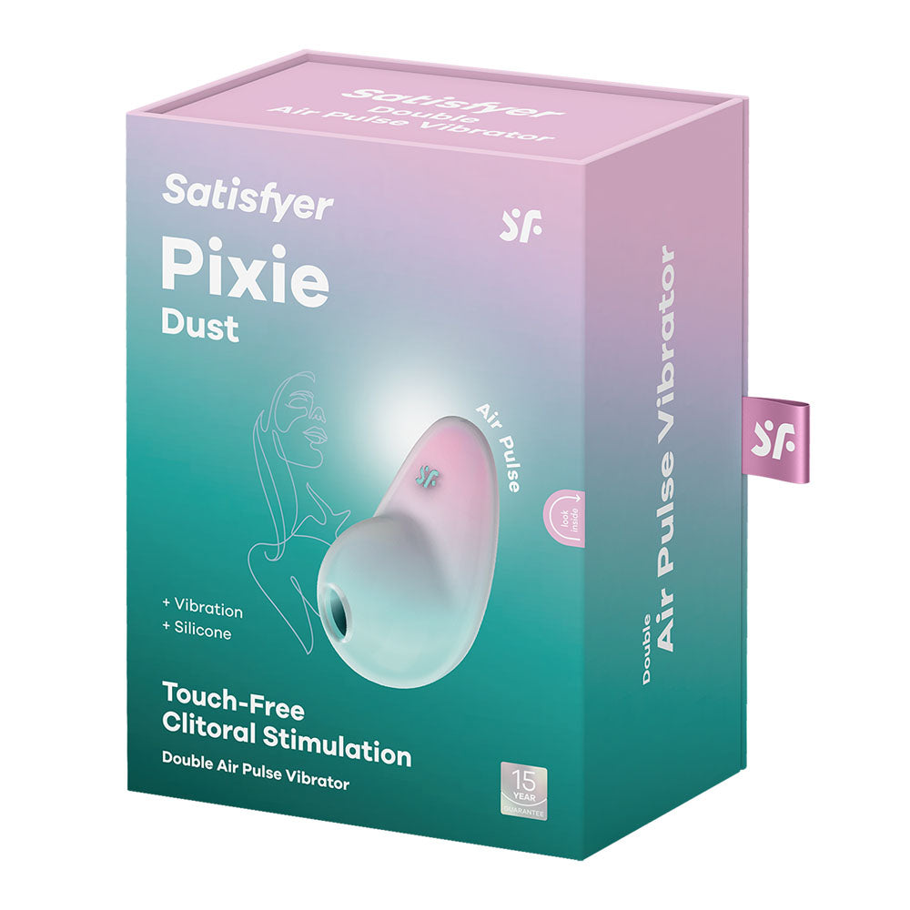 Satisfyer Pixie Dust Mint/Pink USB Rechargeable Vibrating Air Pulse Stimulator