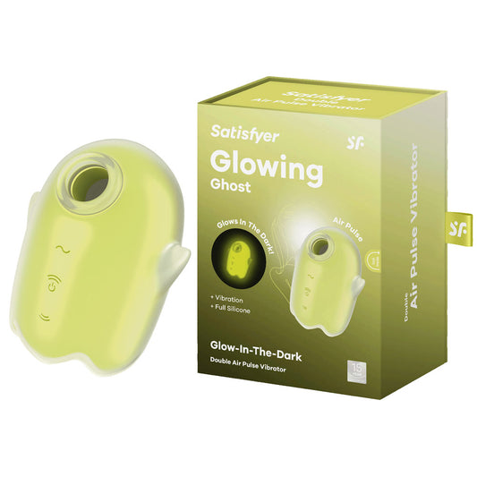 Satisfyer Glowing Ghost - Glow in Dark Yellow Air Pulse Stimulator