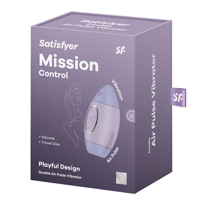 Satisfyer Mission Control Violet USB Rechargeable Vibrating Air Pulse Stimulator