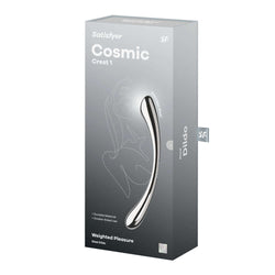 Satisfyer Cosmic Crest 1 - Chrome Steel 24 cm Dildo