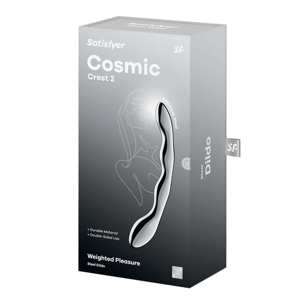 Satisfyer Cosmic Crest 2 - Chrome Steel 20.5 cm Dildo