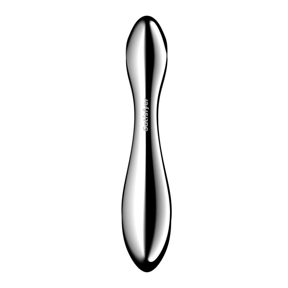 Satisfyer Pure Gravity 2 - Chrome Steel 21 cm Dildo