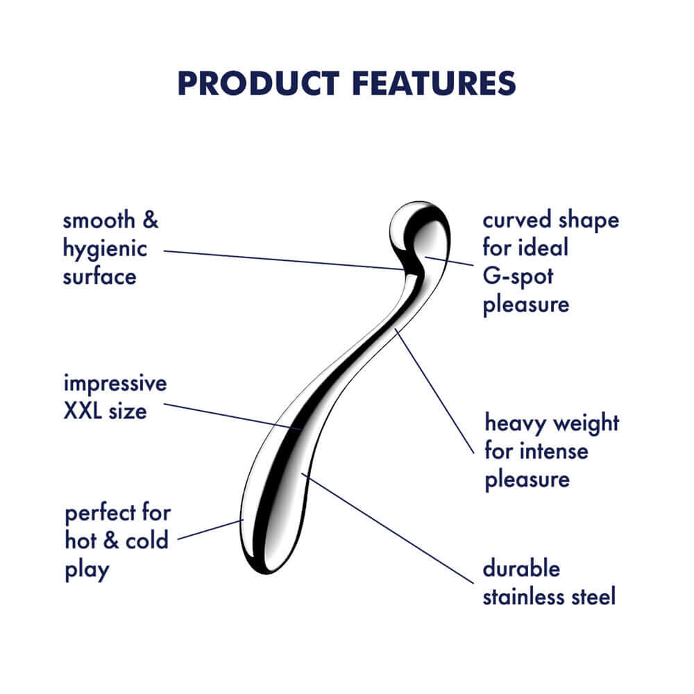 Satisfyer Star Force 4 - Chrome Steel 26 cm Dildo