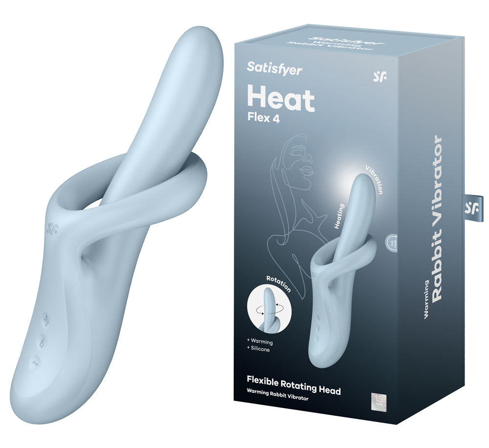 Satisfyer Heat Flex 4 Blue USB Rechargeable Heating Vibrator