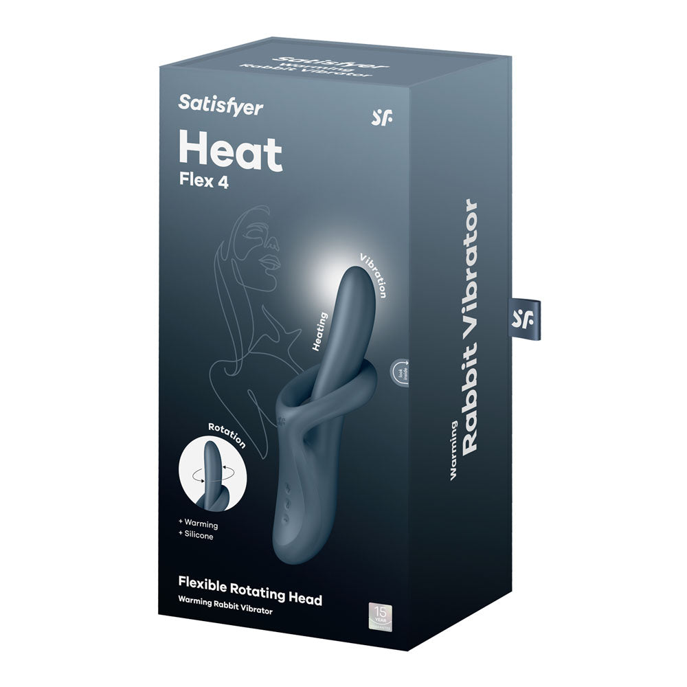 Satisfyer Heat Flex 4 Grey USB Rechargeable Heating Vibrator