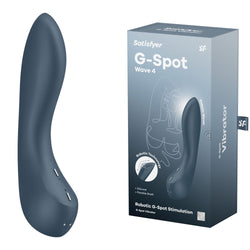 Satisfyer G-Spot Wave 4 - Dark Blue 21 cm USB Rechargeable Vibrator with Robotic G-Spot Stimulation