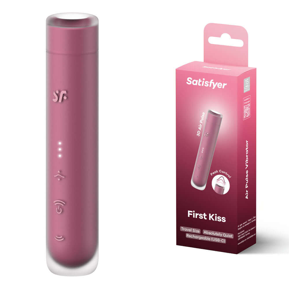 Satisfyer First Kiss - Pink USB Rechargeable Air Pulse Stimulator