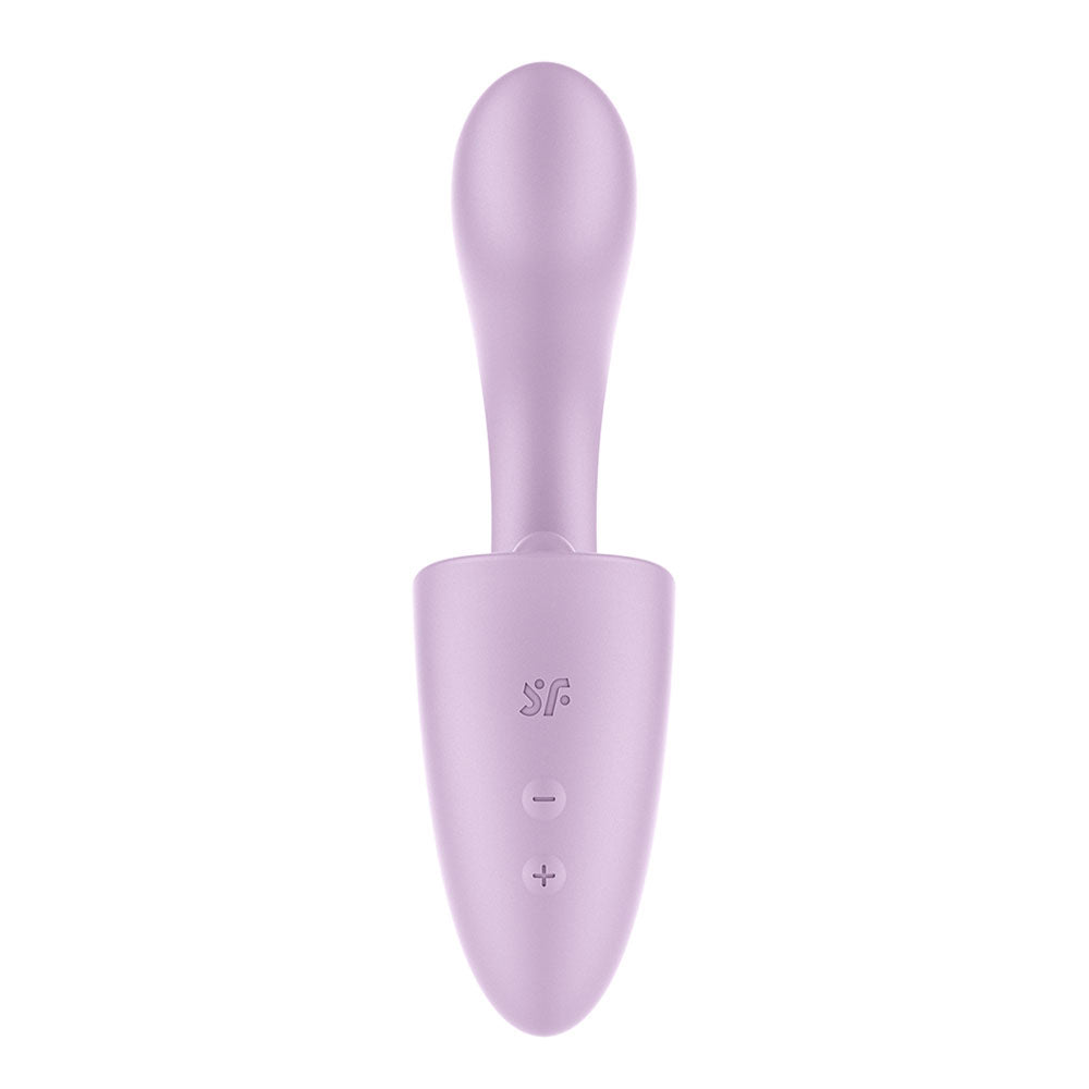 Satisfyer Tongue Expert - Violet 18 cm USB Rechargeable Vibrator with Flicking Clit Stimulator
