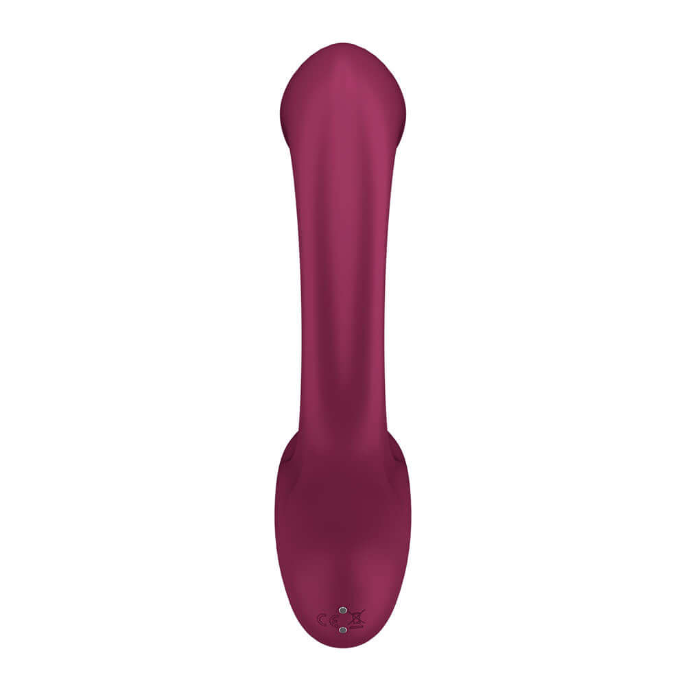 Satisfyer G For Goddess 2 - Wine Red - Wine Red 18.8 cm USB Rechargeable Vibrator with Clit Stim