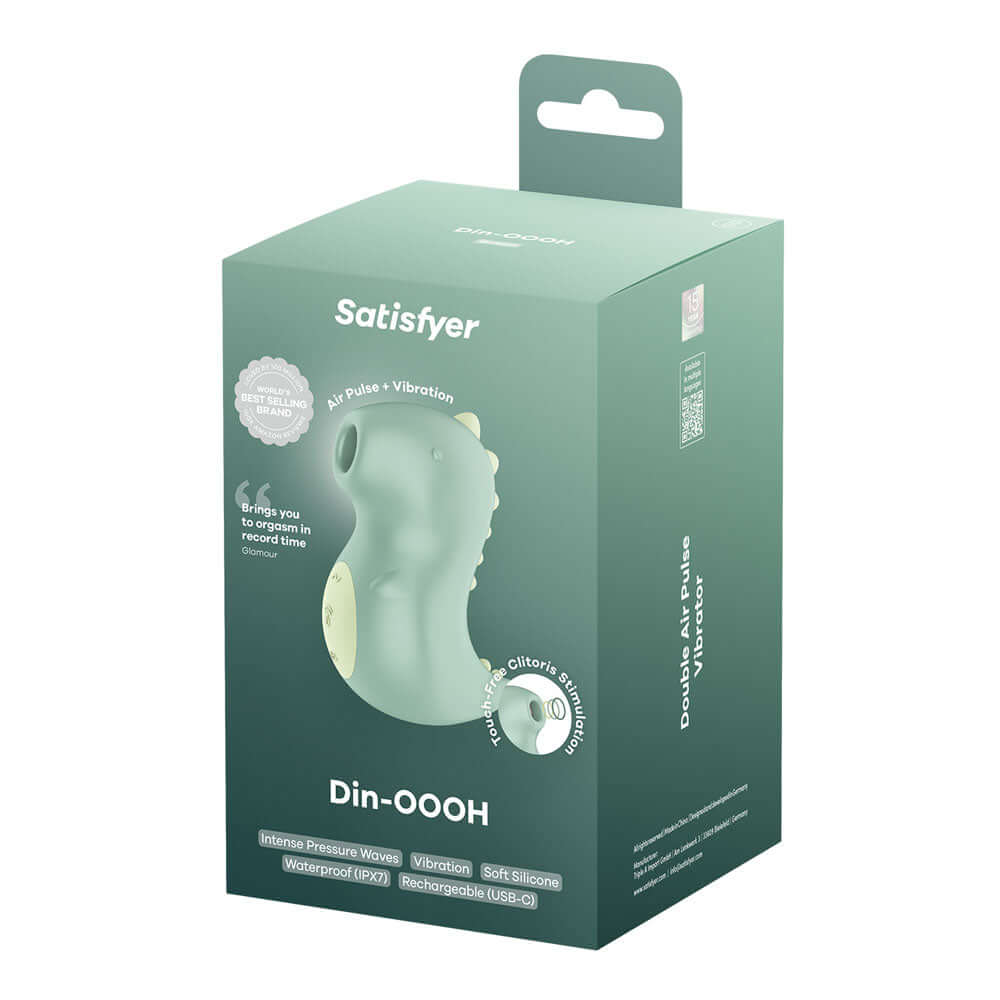 Satisfyer Din-OOOH - Mint Green USB Rechargeable Air Pulse Stimulator