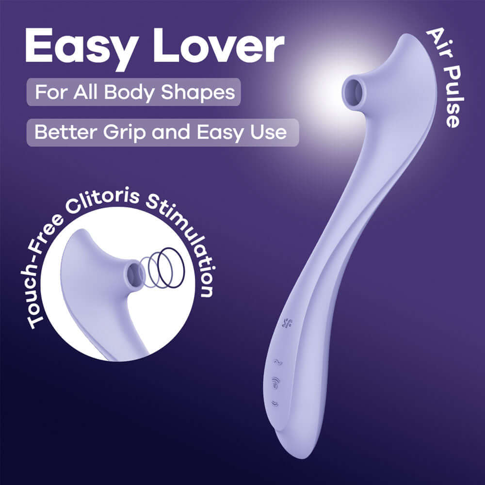 Satisfyer Easy Lover - Purple USB-C Rechargeable Air Pulse Clitoral Stimulator