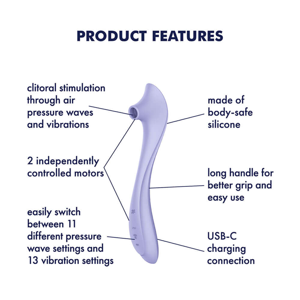 Satisfyer Easy Lover - Purple USB-C Rechargeable Air Pulse Clitoral Stimulator