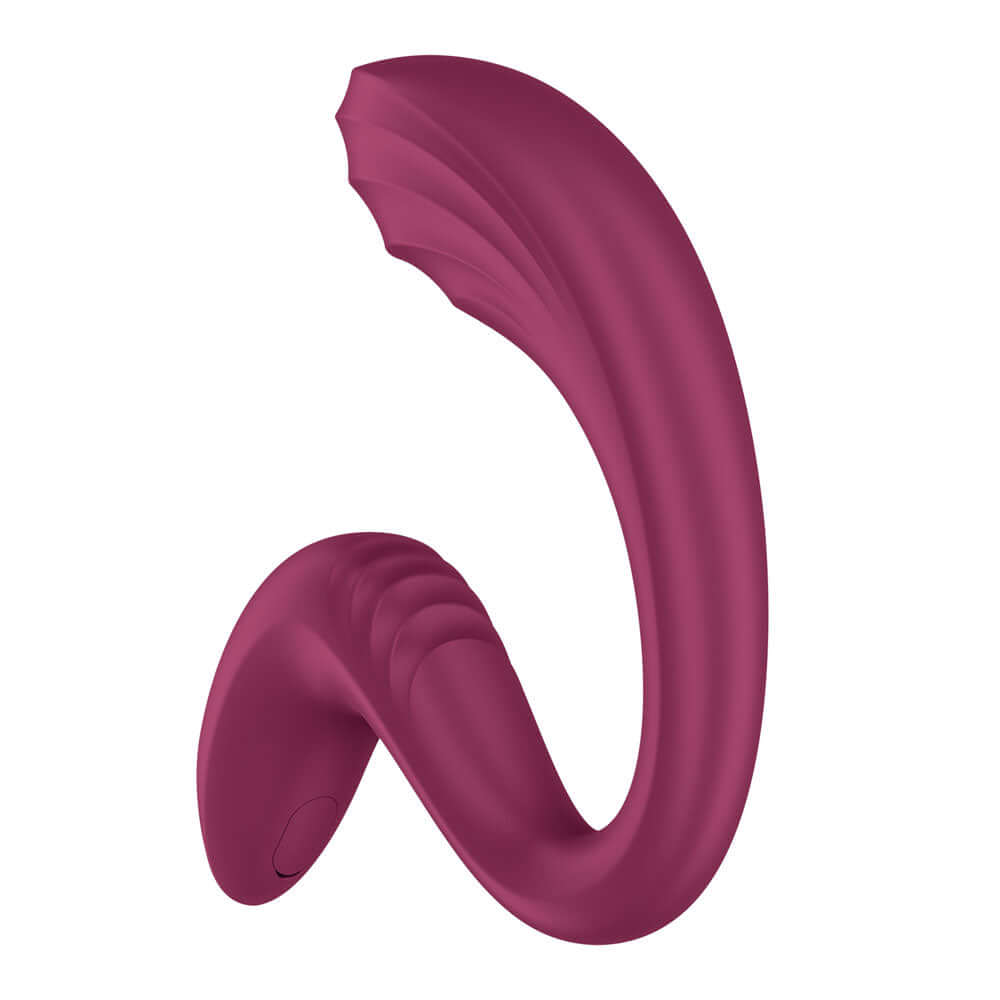 Satisfyer G For Goddess 3 - Wine Red - Wine Red 16 cm USB-C Rechargeable Vibrator with Clit Stim