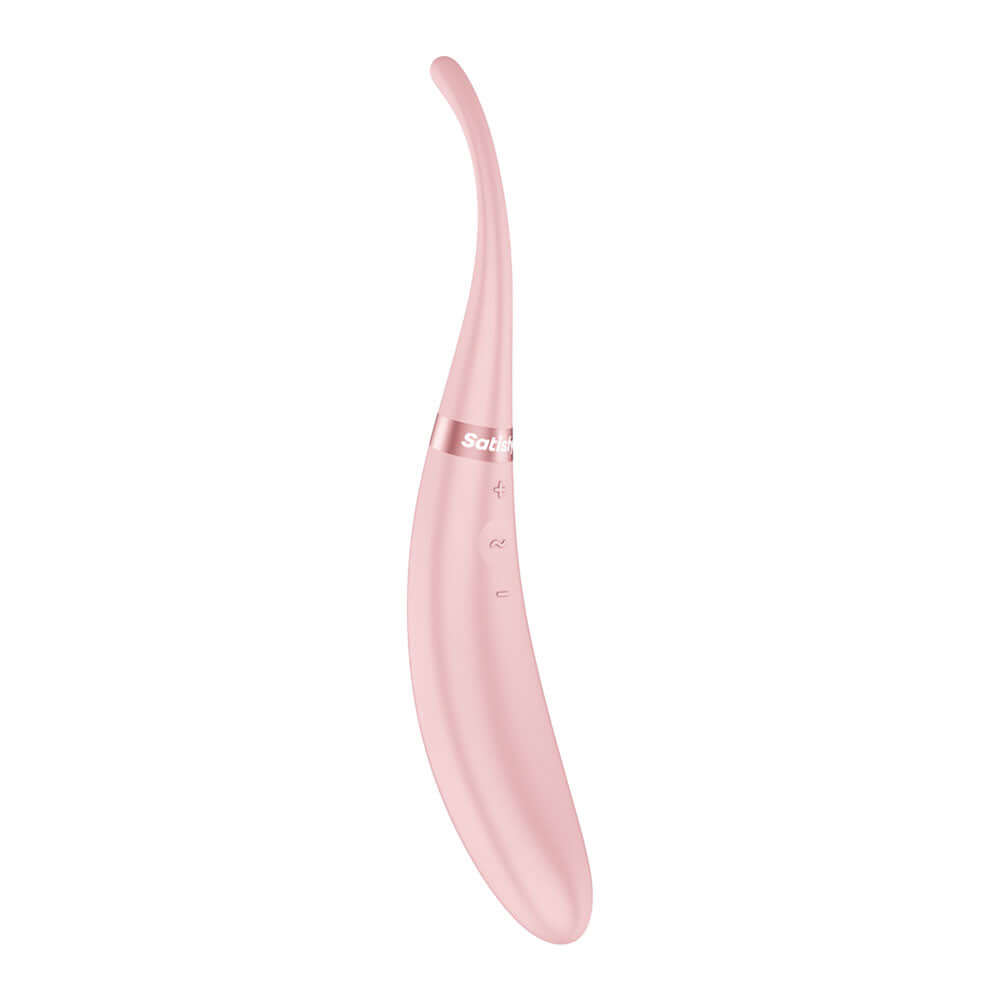 Satisfyer Tip Tease - Rose - Rose USB Rechargeable Vibrator with Twirling Tip