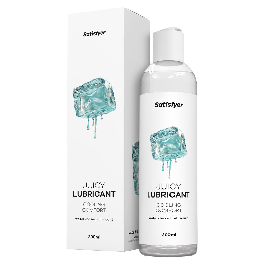 Satisfyer Juicy Lubricant 300 ml Cooling Comfort - Cooling Water Based Lubricant - 300 ml Bottle