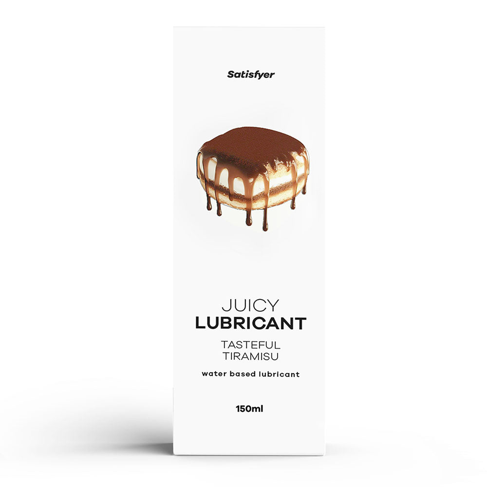 Satisfyer Juicy Lubricant 300 ml Tasteful Tiramisu - Tiramisu Scented Water Based Lubricant - 300 ml Bottle
