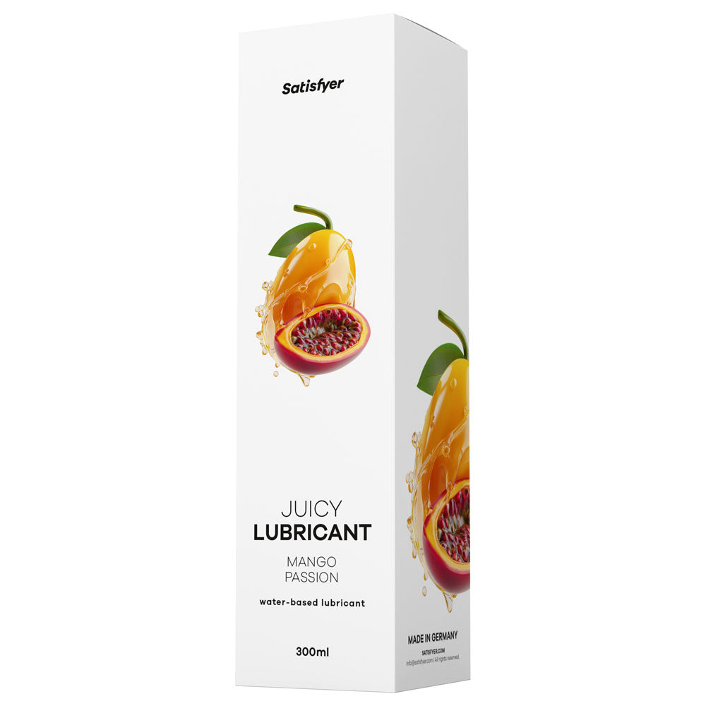 Satisfyer Juicy Lubricant 300 ml Mango Passion - Mango & Passionfruit Scented Water Based Lubricant - 300 ml Bottle