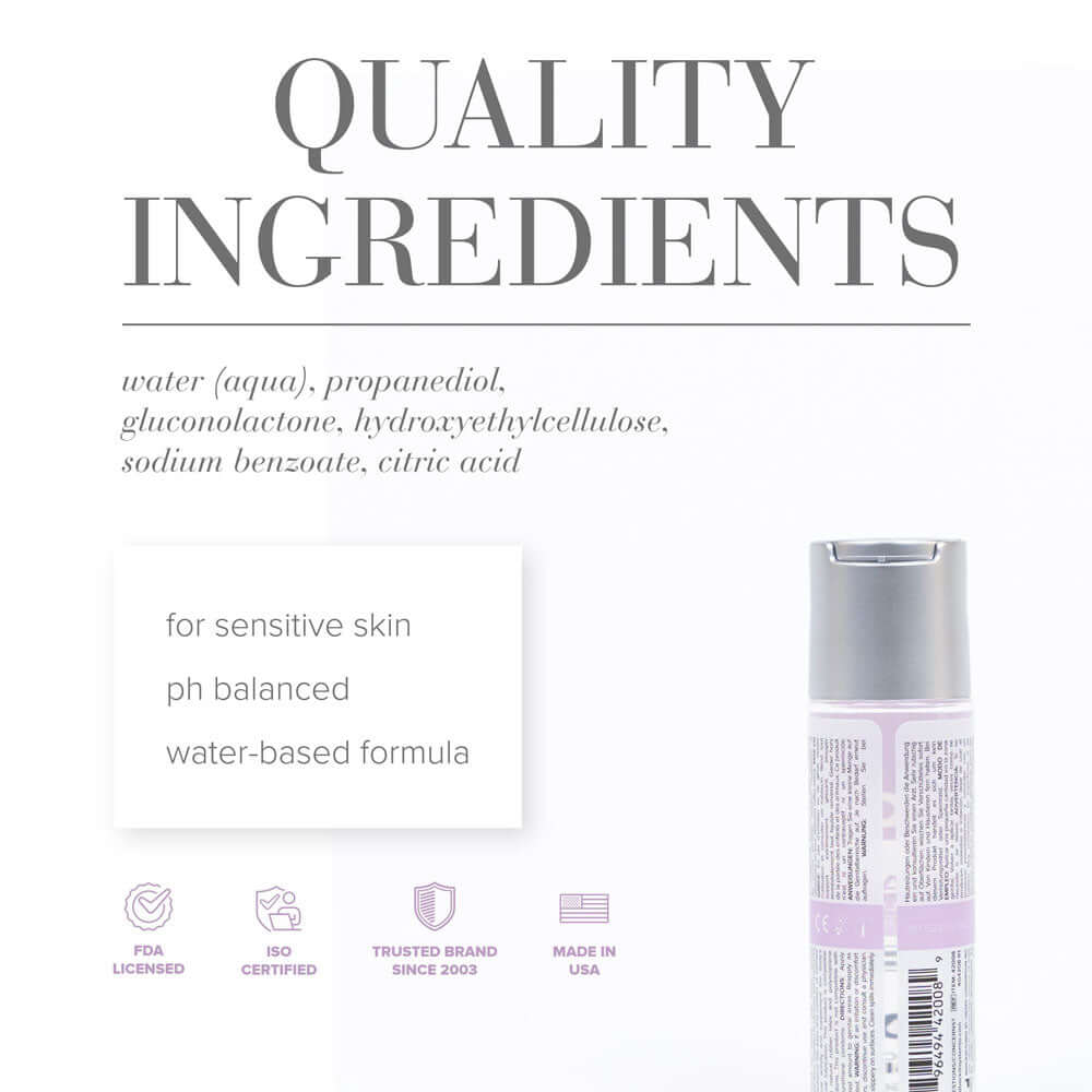 JO Agape Original Lube - 60 mL - Water Based Lubricant for Sensitive Skin - 60 ml Bottle