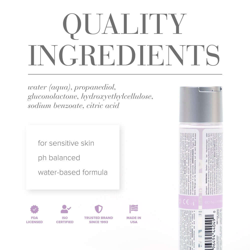 JO Agape Original Lube - 120 mL - Water Based Lubricant for Sensitive Skin - 120 ml Bottle