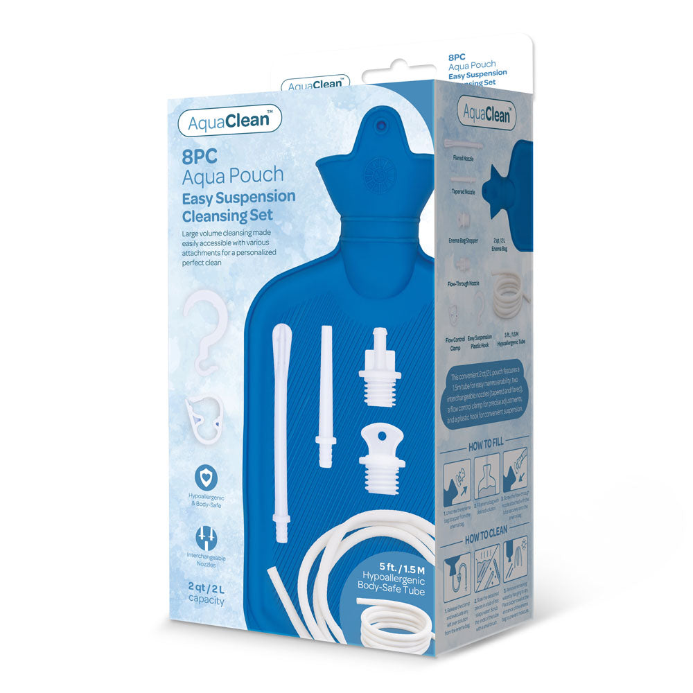 CS Alumi-Tip - Aluminum Enema Nozzle Tip - Easy Suspension Cleaning Set - 8 Piece Kit