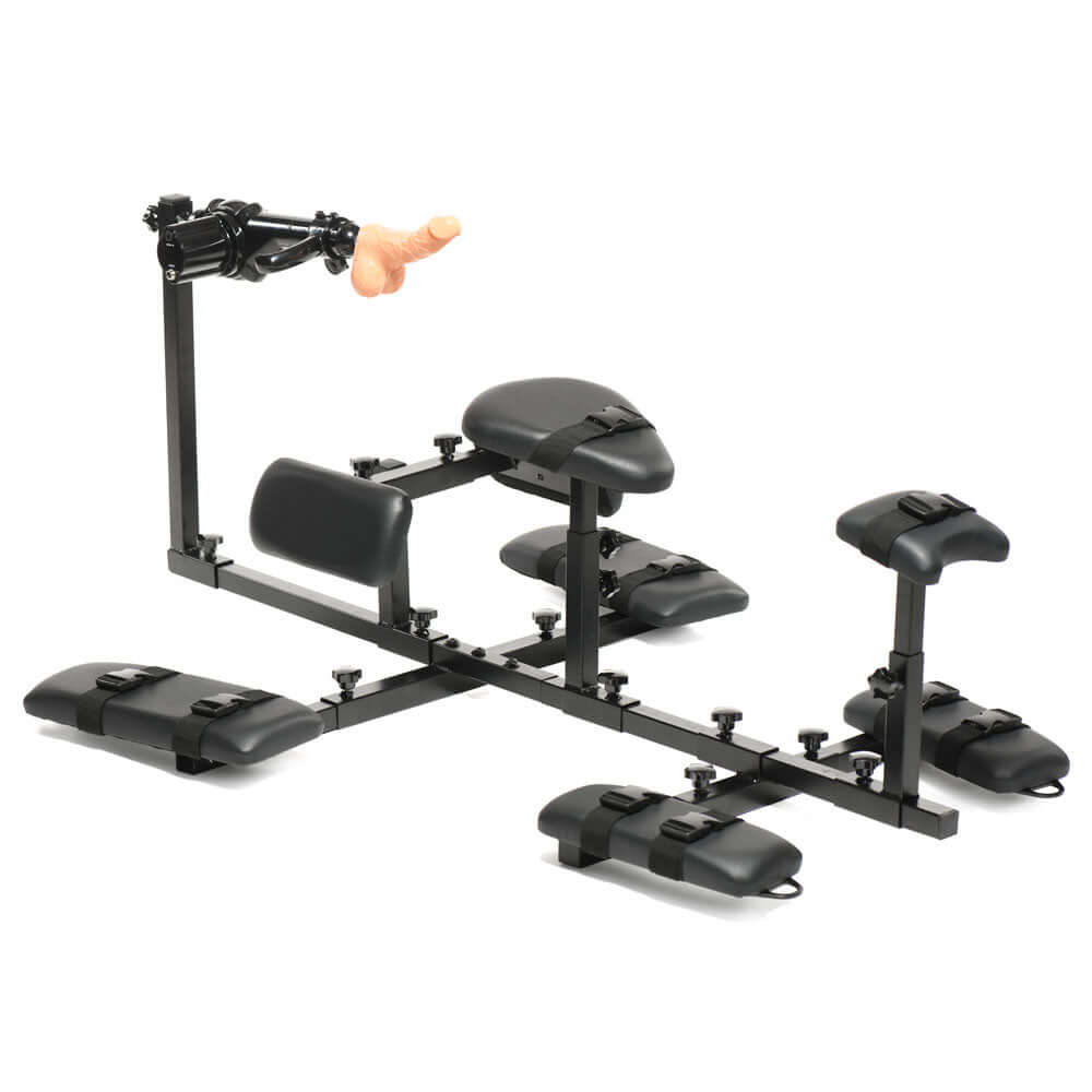 Master Series Subversion - Deluxe Stockade with Mains Powered Sex Machine